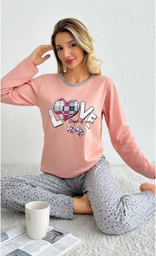 Pijama dama bumbac Floridita