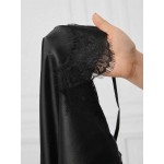 Set halat si camasa de noapte satin Dominga