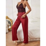 Set pijama dama si halat satin Sandra