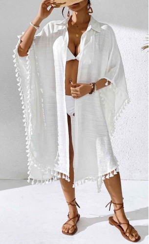 Kimono de plaja Blanca