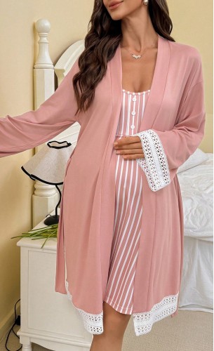 Set camasa de noapte si halat gravide Ailany