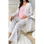 Pijama dama gravide Blanca