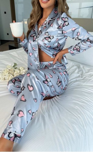 Pijama dama satin Farfalla