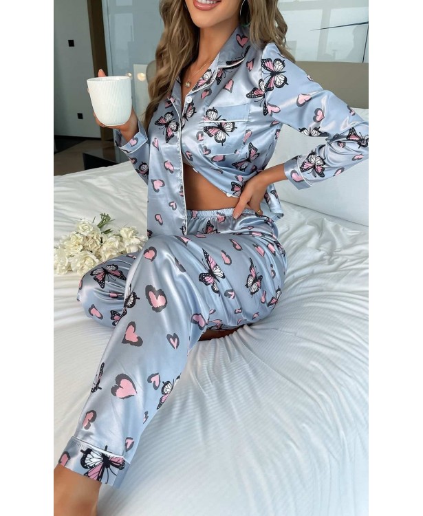 Pijama dama satin Farfalla