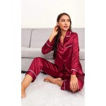 Pijama dama satin Scarlet Red