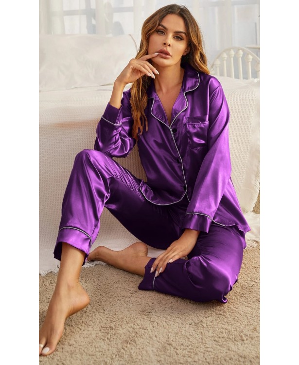 Pijama dama satin Fashion Violet