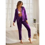 Pijama dama satin Fashion Violet