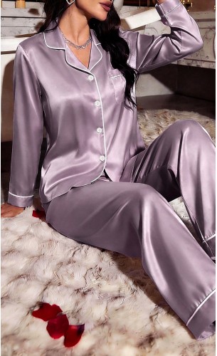 Pijama dama satin Violeta