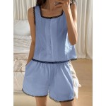 Pijama dama bumbac Sara