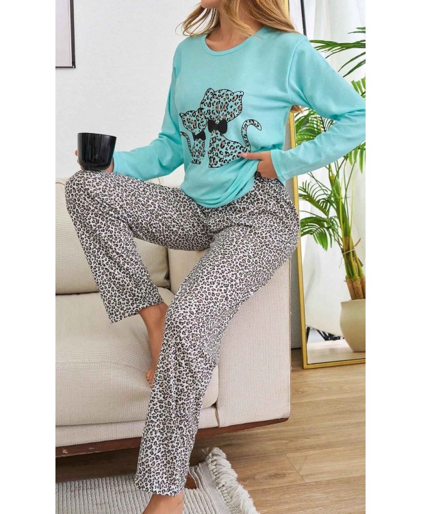 Pijama dama bumbac 100% Eva