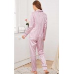 Pijama dama satin Fashion Trello Pink Lines