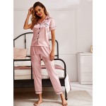 Pijama dama satin Fashion Pink