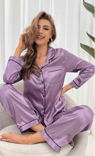 Pijama dama satin Violeta