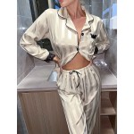 Pijama dama cu dantela Fashion Satin